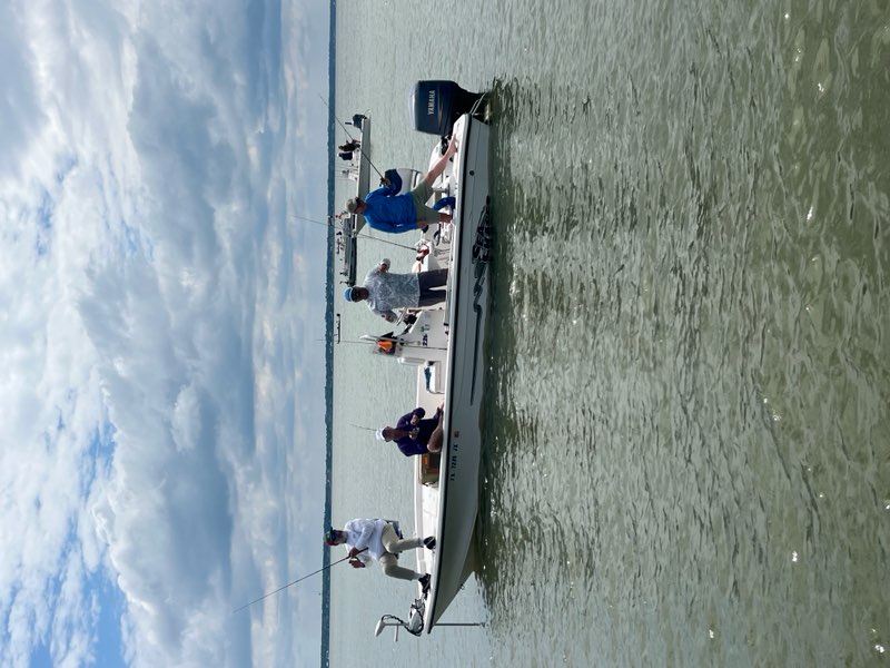 Group picture with fish that were caught